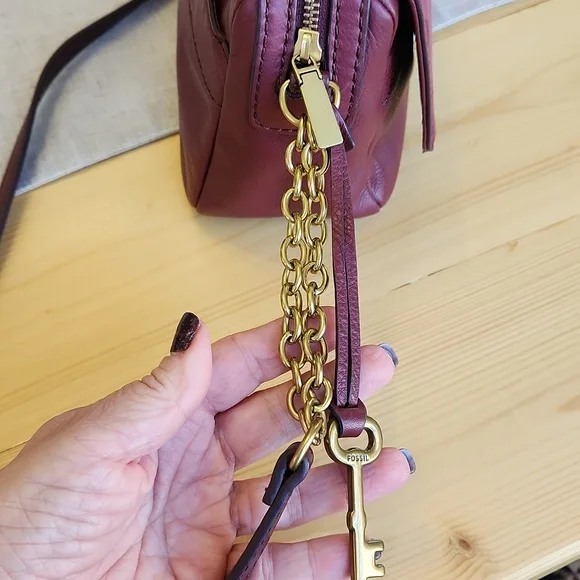 Fossil Aria Cabernet Small Crossbody Shoulder Bag - Picture 9 of 17